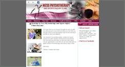Desktop Screenshot of nessphysiotherapy.com