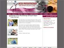 Tablet Screenshot of nessphysiotherapy.com